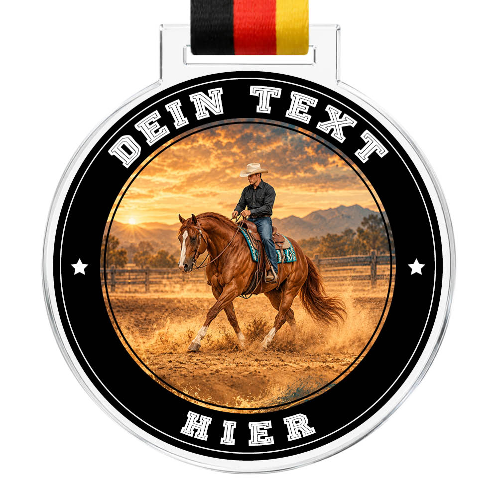 Signature Medaille Westernreiten – Produktansicht