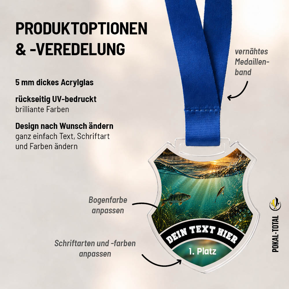 Wappen Medaille Angeln