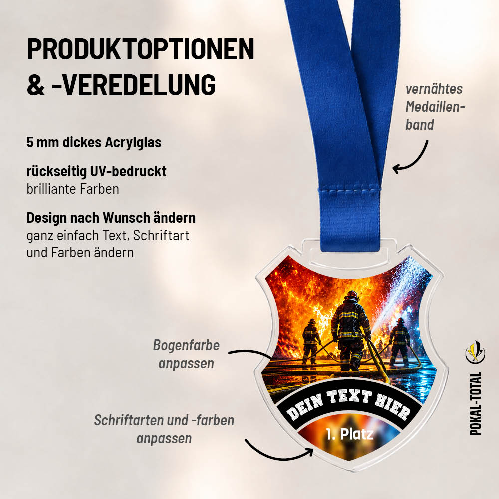 Wappen Medaille Feuerwehr