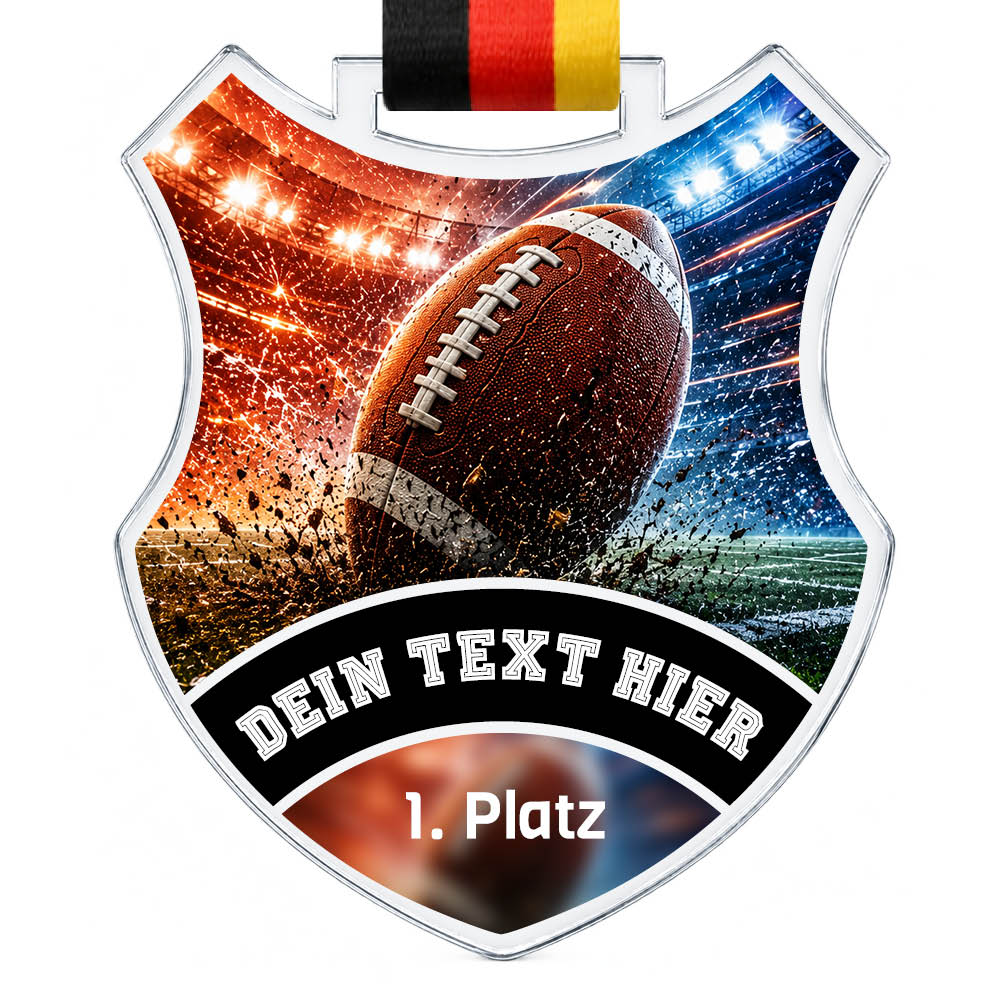 Wappen Medaille Football
