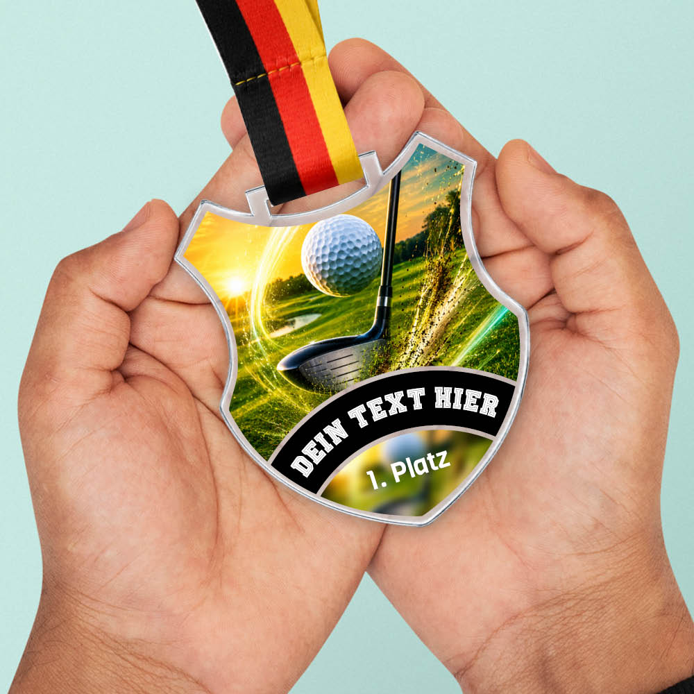 Wappen Medaille Golf