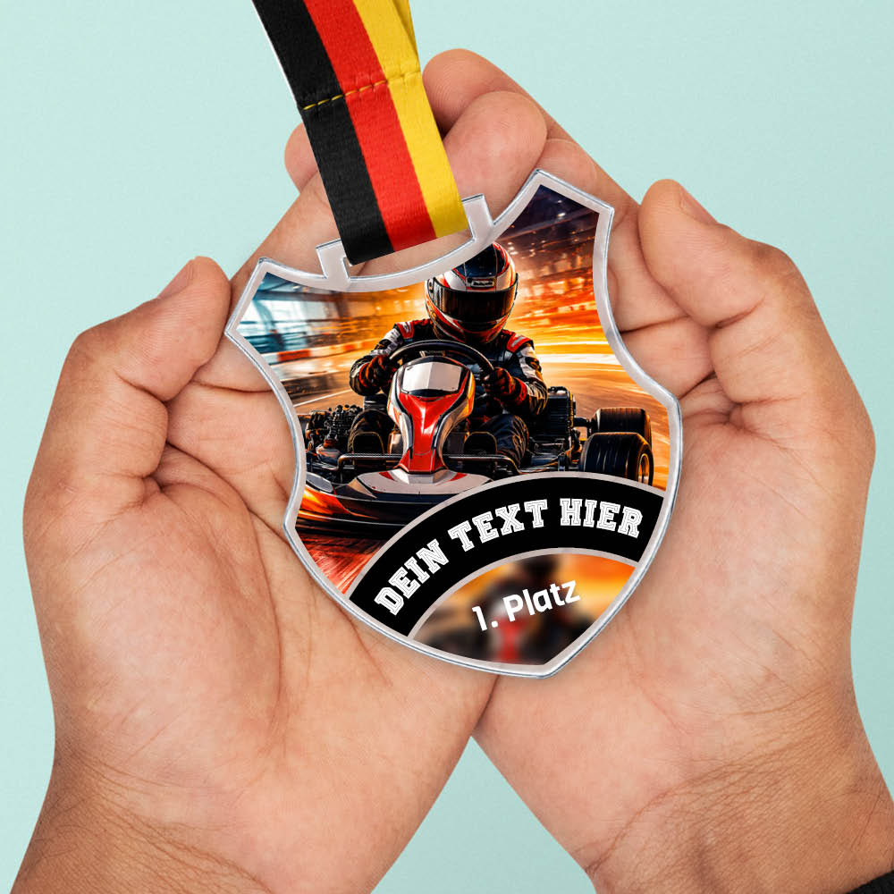 Wappen Medaille Kart