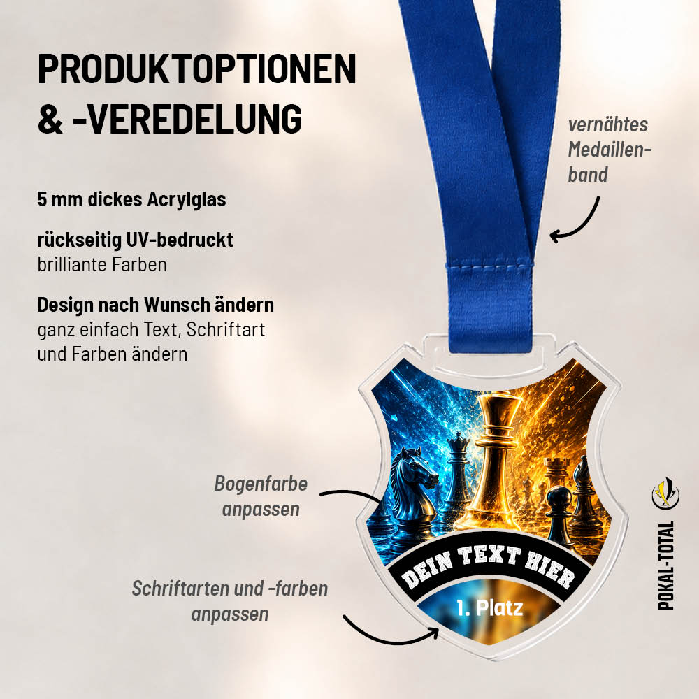 Wappen Medaille Schach