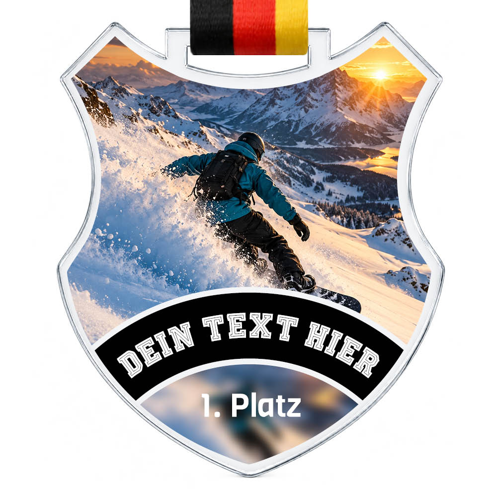 Signature Medaille Snowboard Freestyle – Produktansicht