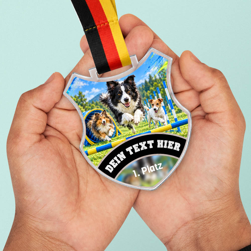 Wappen Medaille Agility – weitere Ansicht