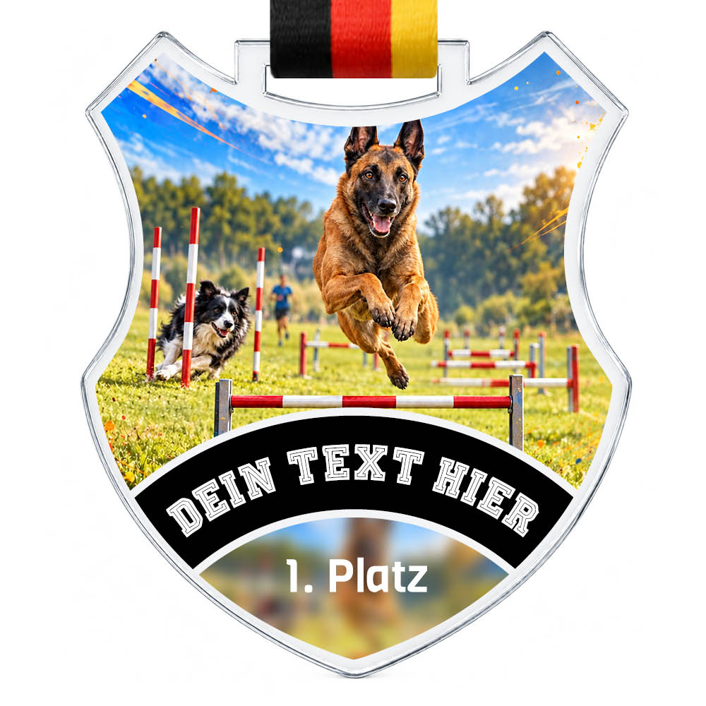 Wappen Medaille Turnierhundesport Vierkampf CSC – Produktansicht