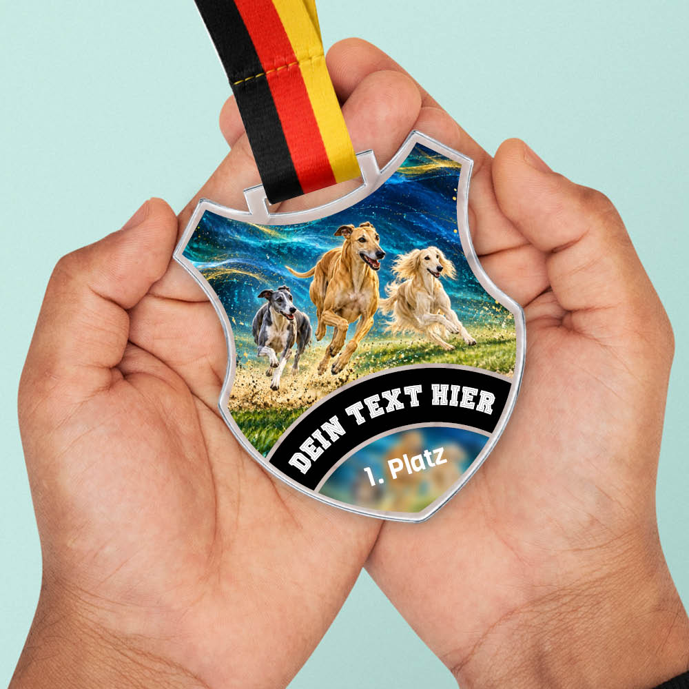 Wappen Medaille Windhundrennen – weitere Ansicht