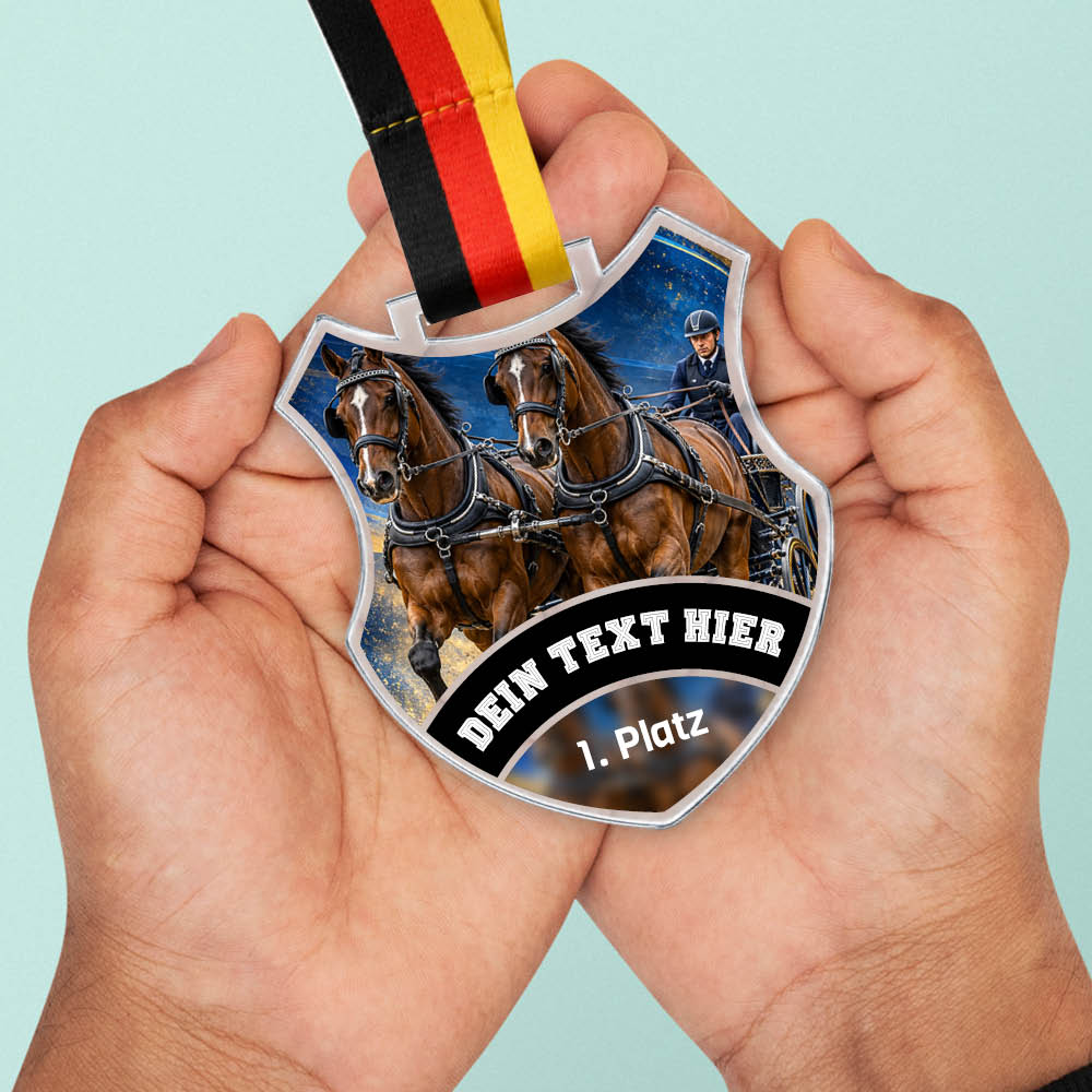 Wappen Medaille Fahrsport – weitere Ansicht