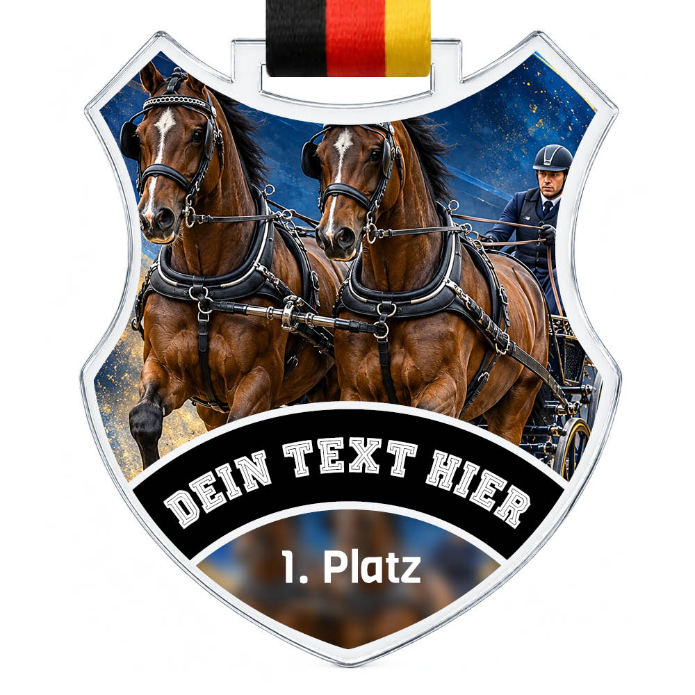 Wappen Medaille Fahrsport – Produktansicht