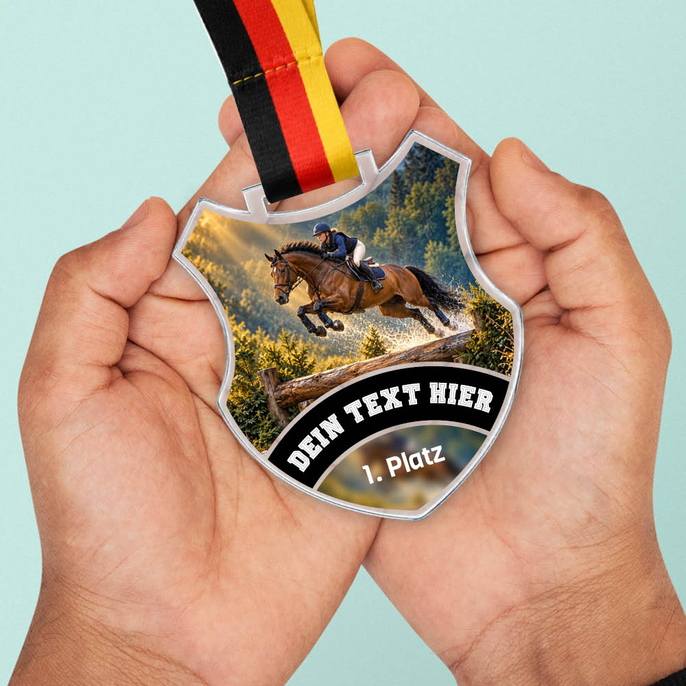 Wappen Medaille Vielseitigkeitsreiten – weitere Ansicht