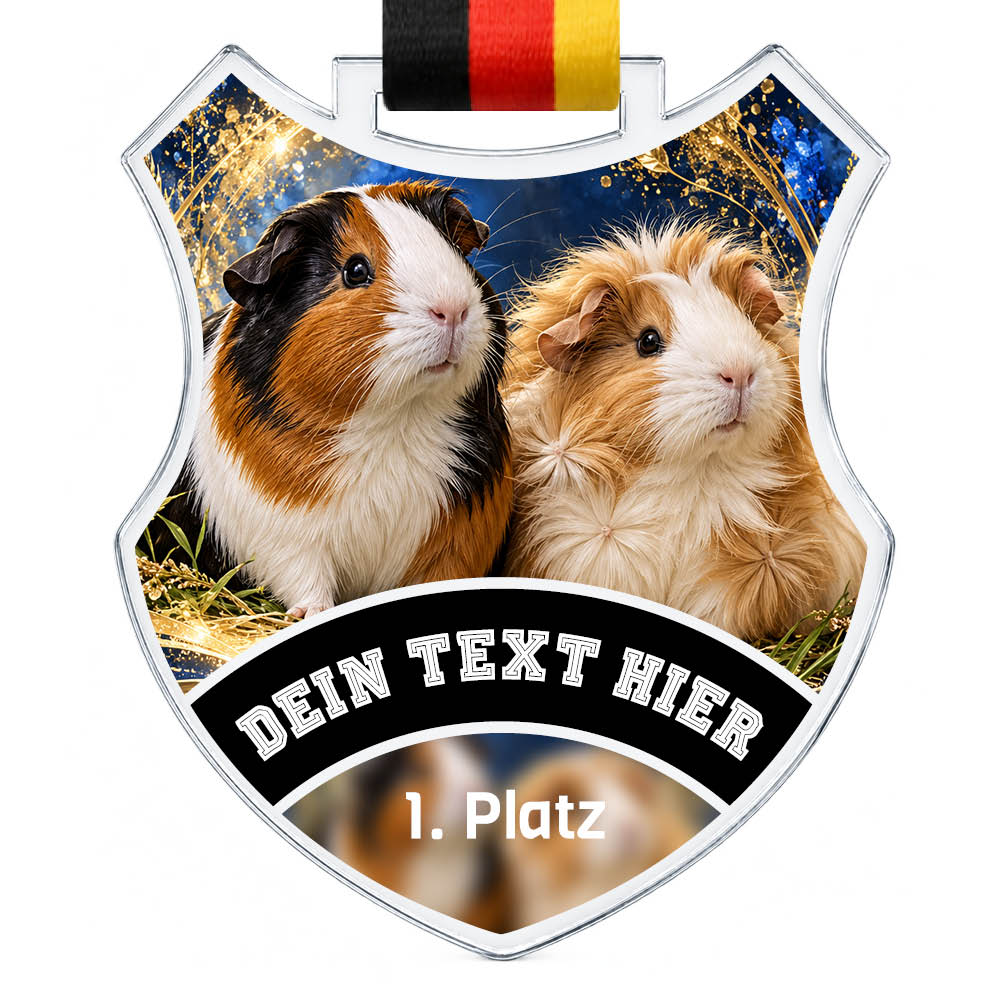Wappen Medaille Meerschweinchen – Produktansicht