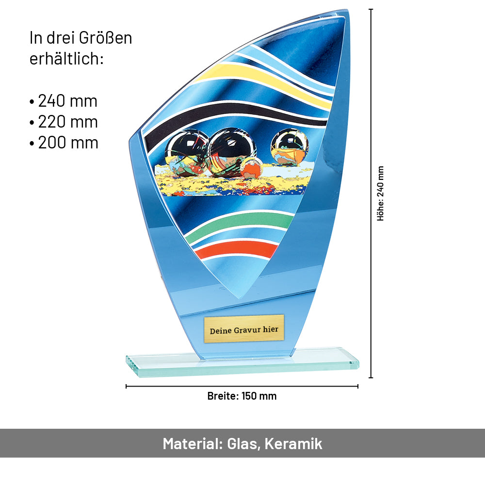 Boccia Glaspokal verspiegelt