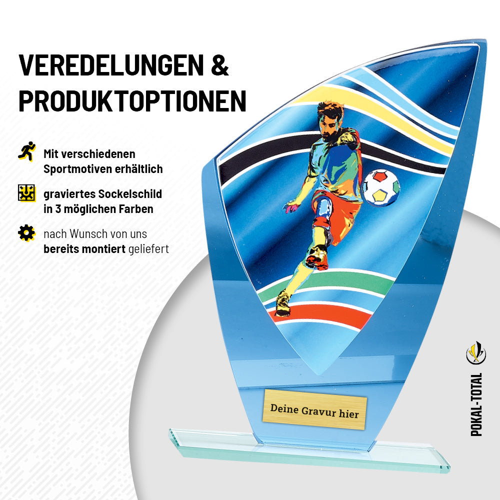 Fussball Glaspokal verspiegelt