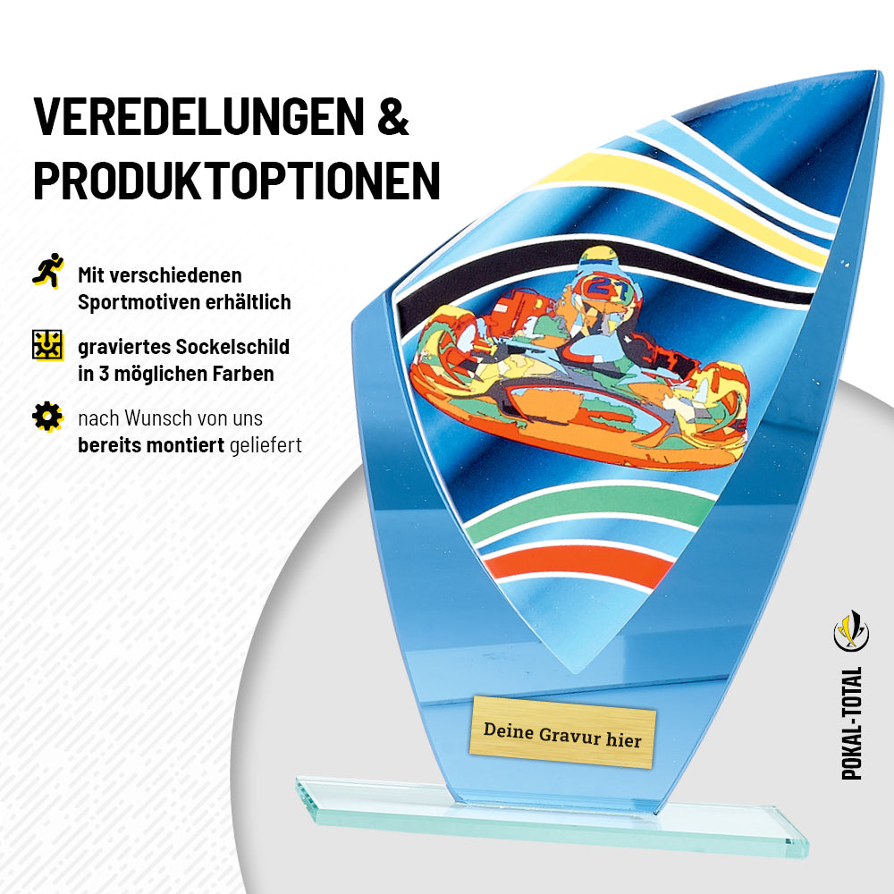 Go Kart Glaspokal verspiegelt