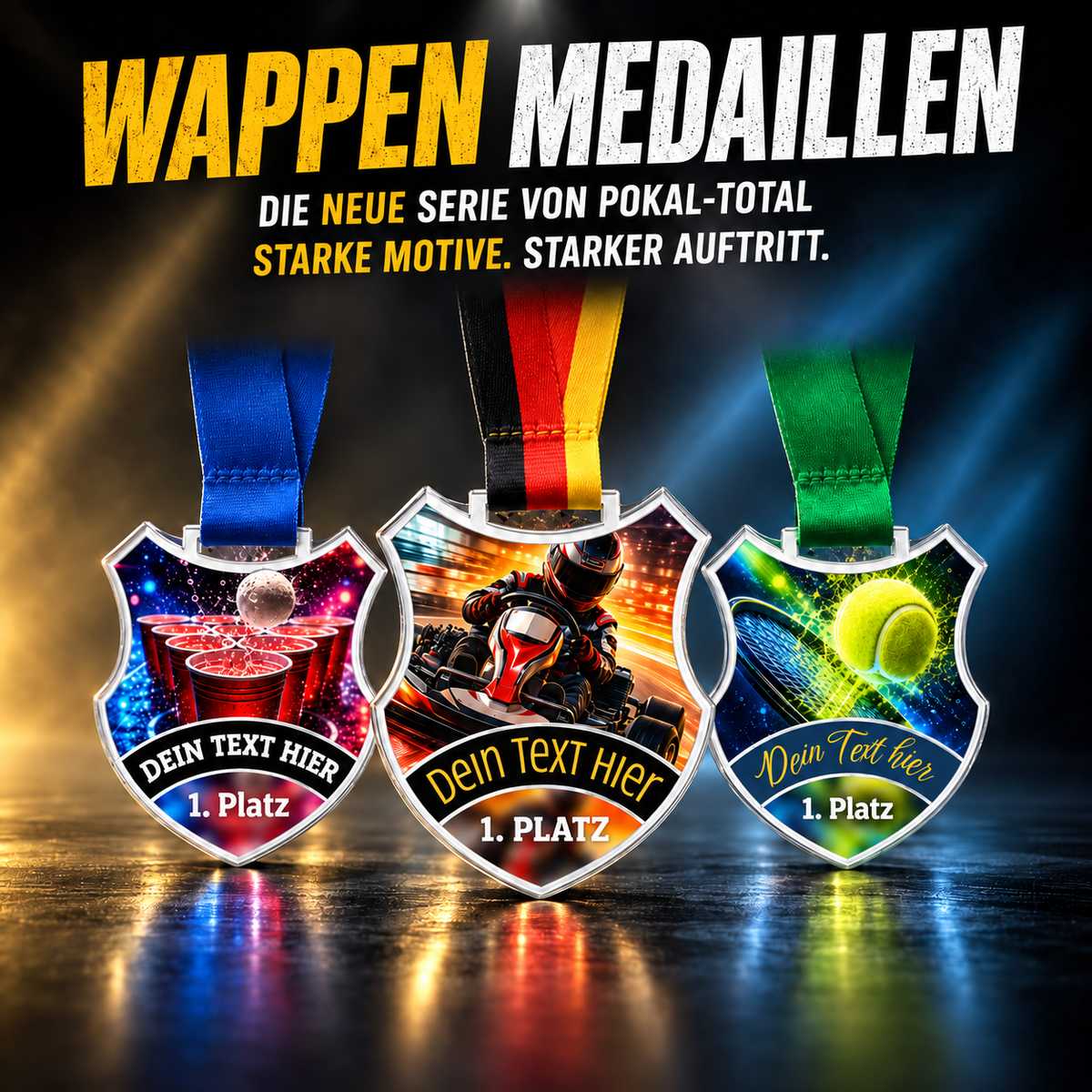 Wappen Medaille Football